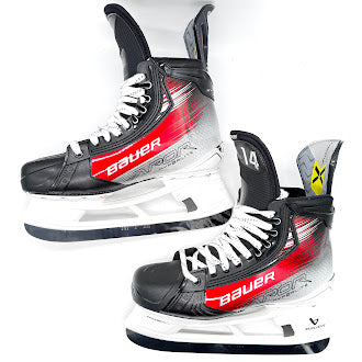Bauer Vapor Hyperlite 2 – Patins de hockey Pro Stock – Taille 8 (rouge)